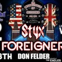 Freeloader times for Styx/Foreigner